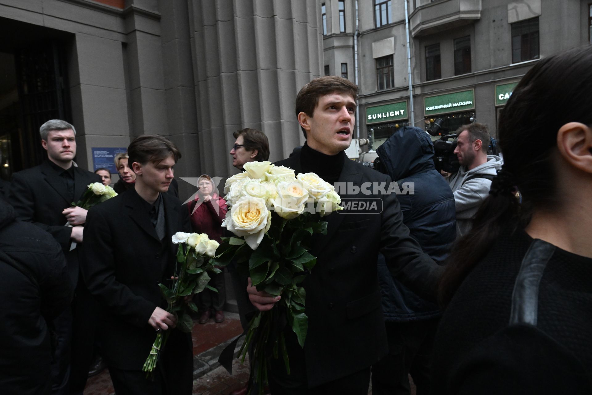 Прощание с актером Владимиром Симоновым в Москве