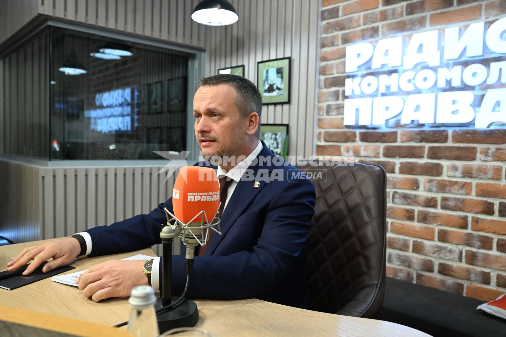 Андрей Никитин на радиостанции \"Комсомольская правда\"