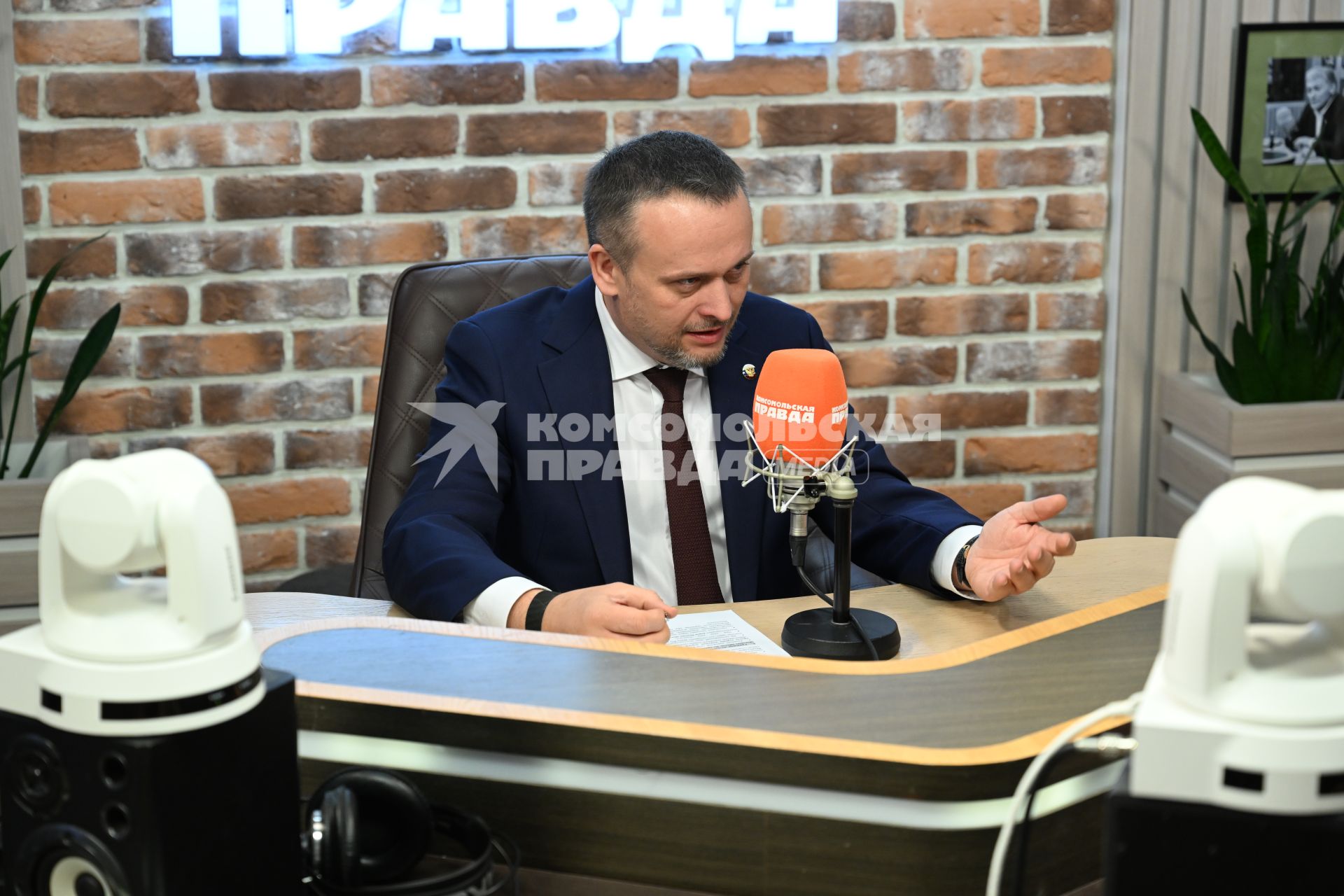 Андрей Никитин на радиостанции \"Комсомольская правда\"