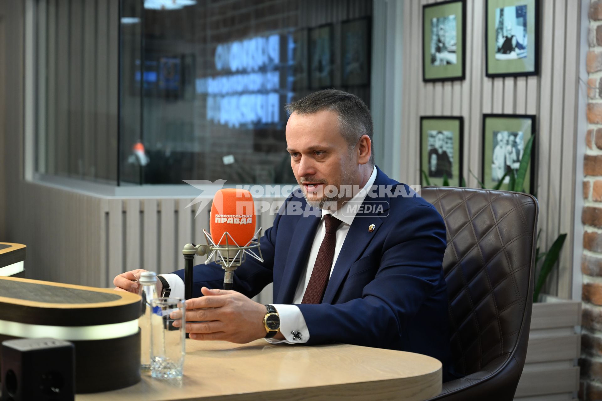 Андрей Никитин на радиостанции \"Комсомольская правда\"