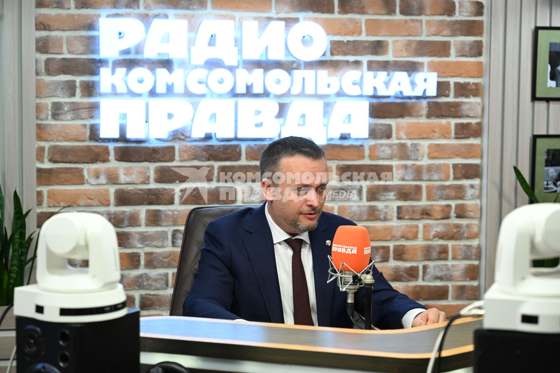 Андрей Никитин на радиостанции \"Комсомольская правда\"