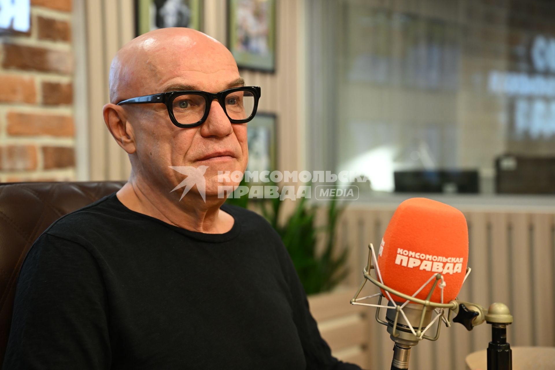 Сергей Мазаев на радиостанции \"Комсомольской правды\"