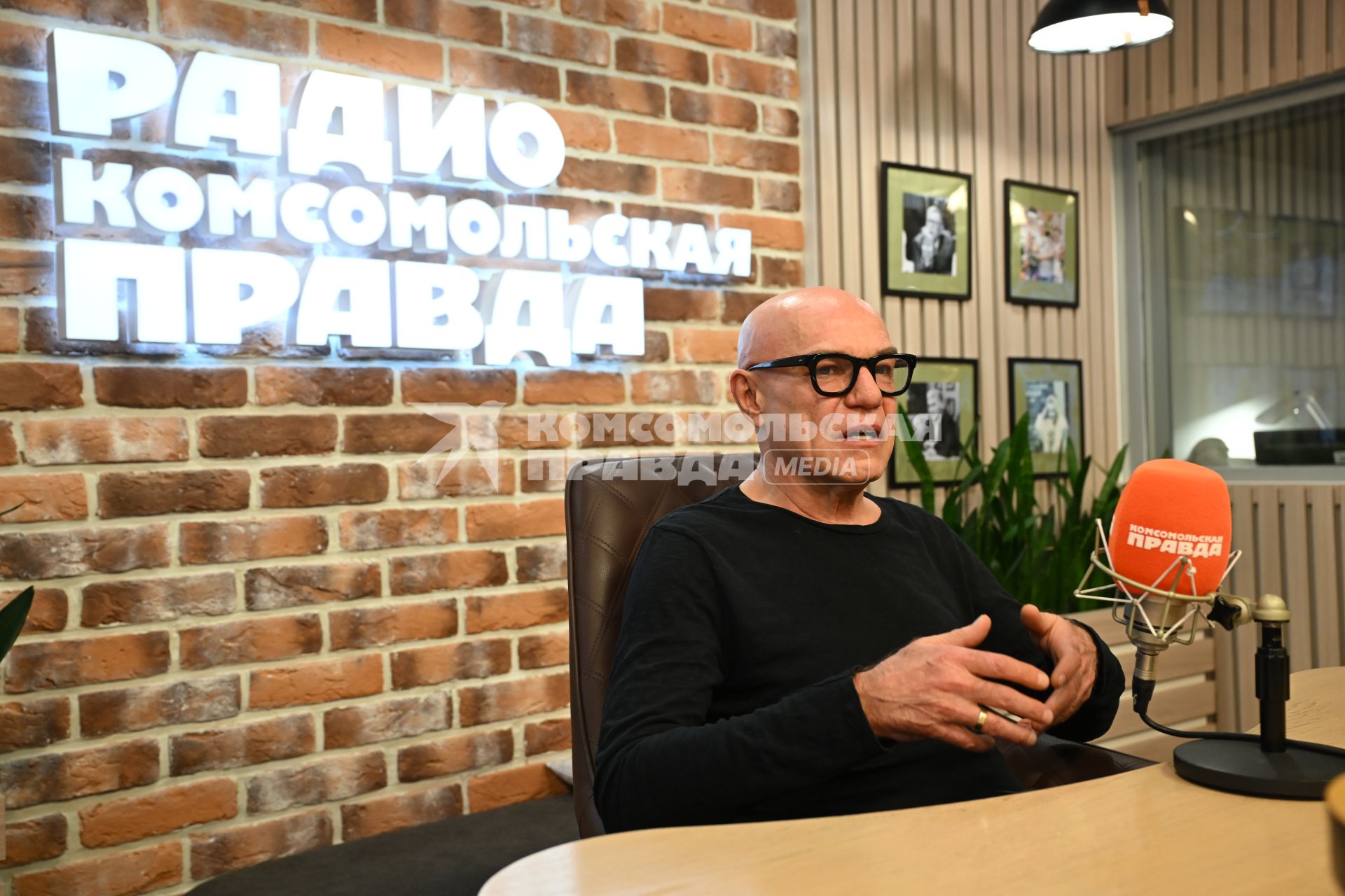 Сергей Мазаев на радиостанции \"Комсомольской правды\"