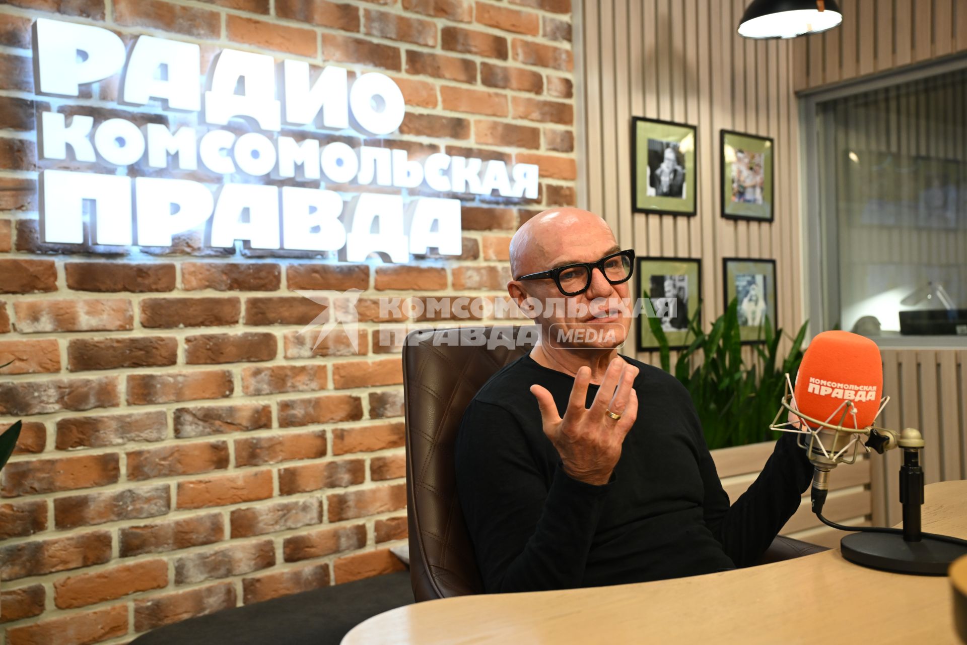 Сергей Мазаев на радиостанции \"Комсомольской правды\"