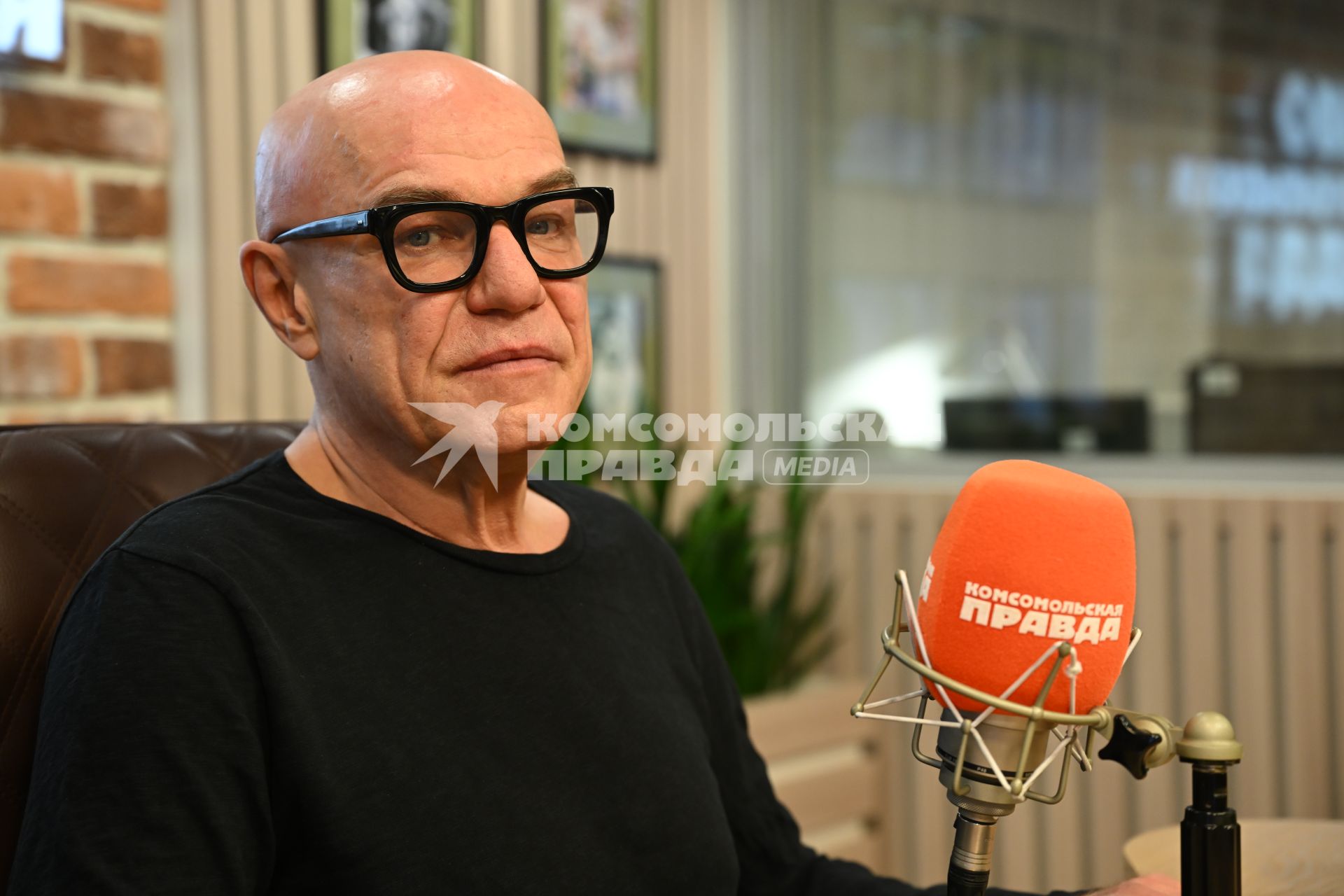 Сергей Мазаев на радиостанции \"Комсомольской правды\"