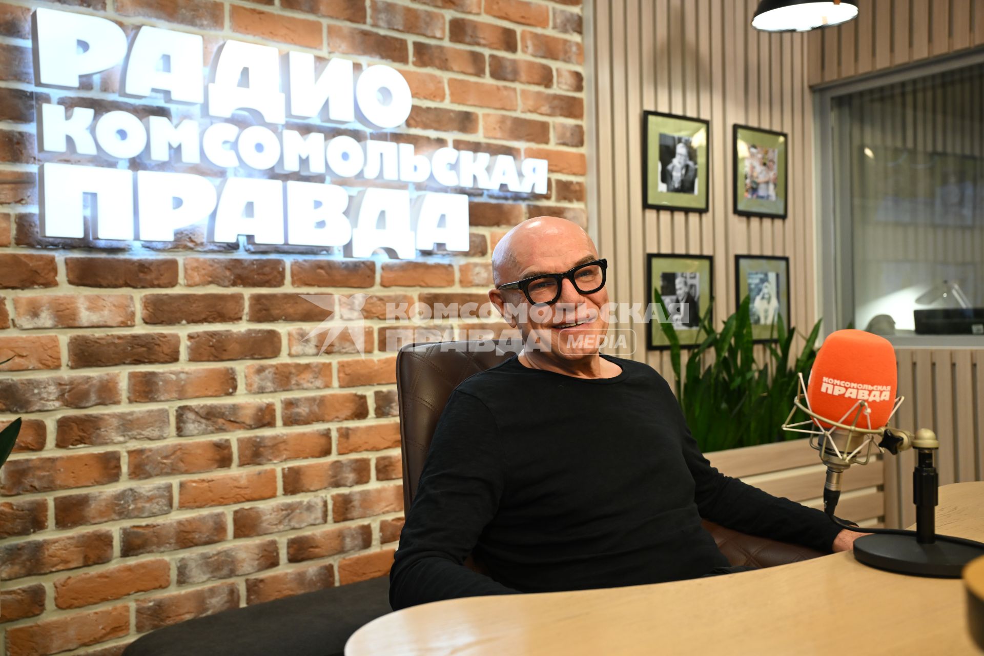 Сергей Мазаев на радиостанции \"Комсомольской правды\"