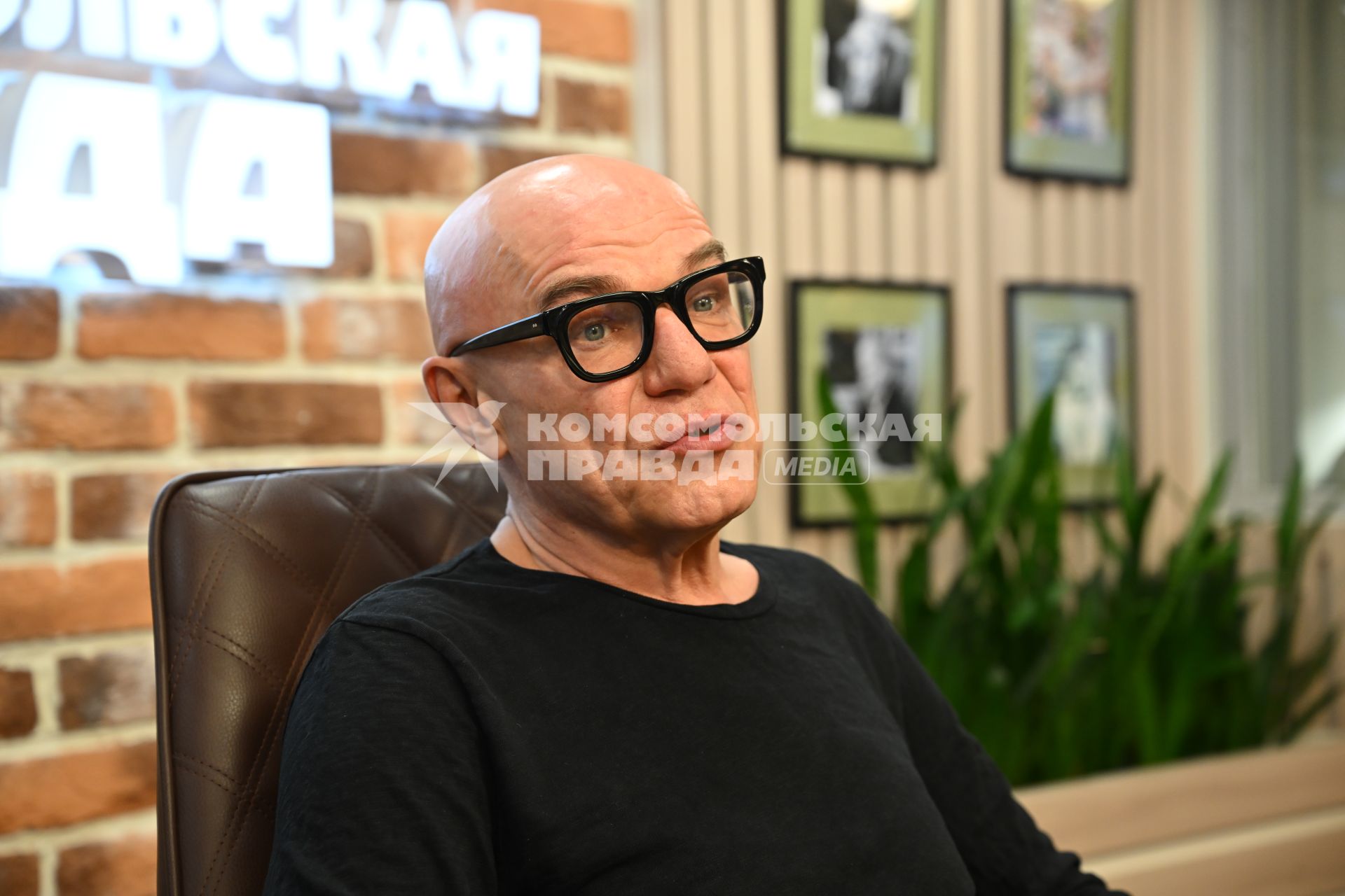 Сергей Мазаев на радиостанции \"Комсомольской правды\"