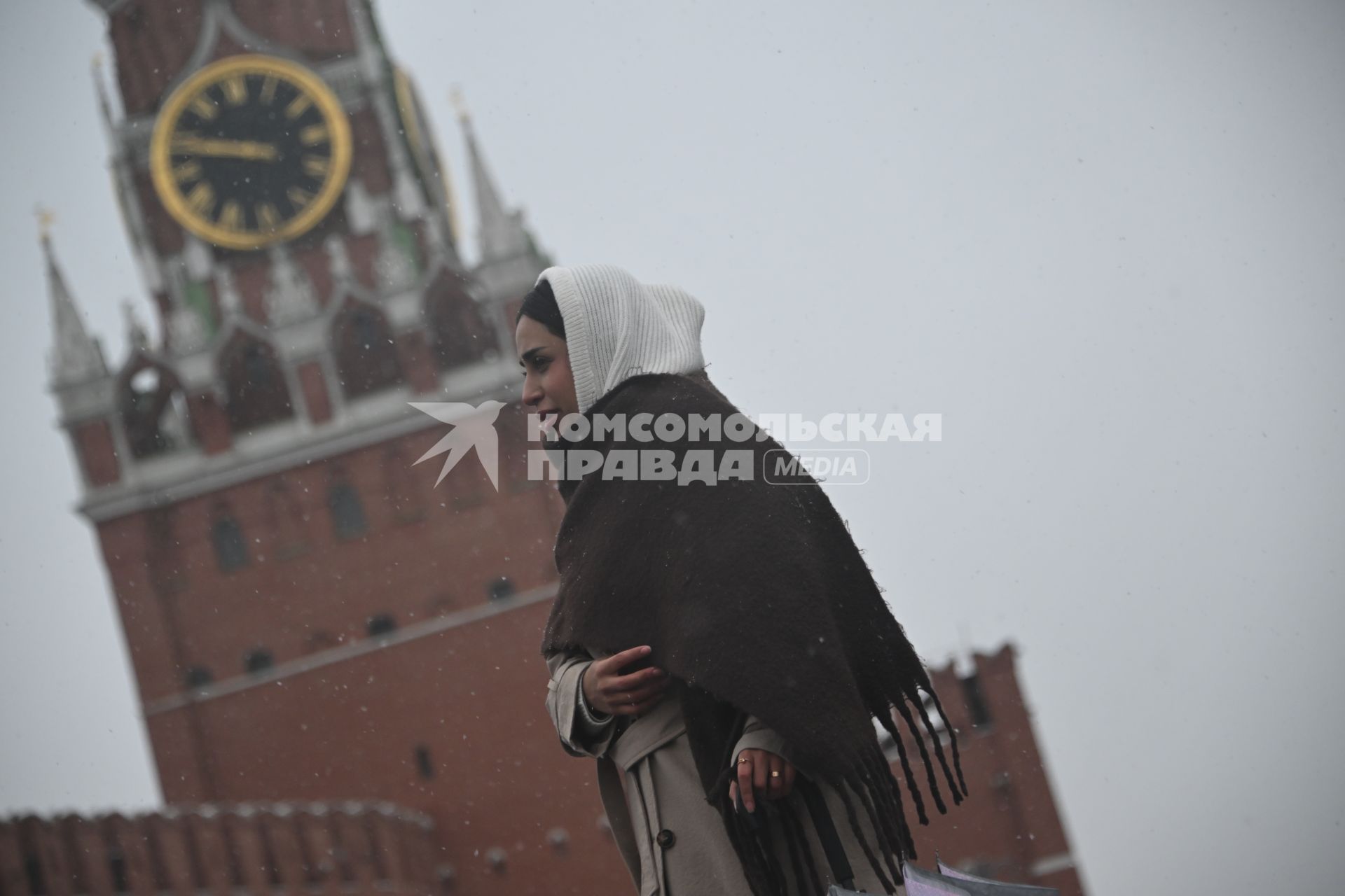 Первый снег в Москве