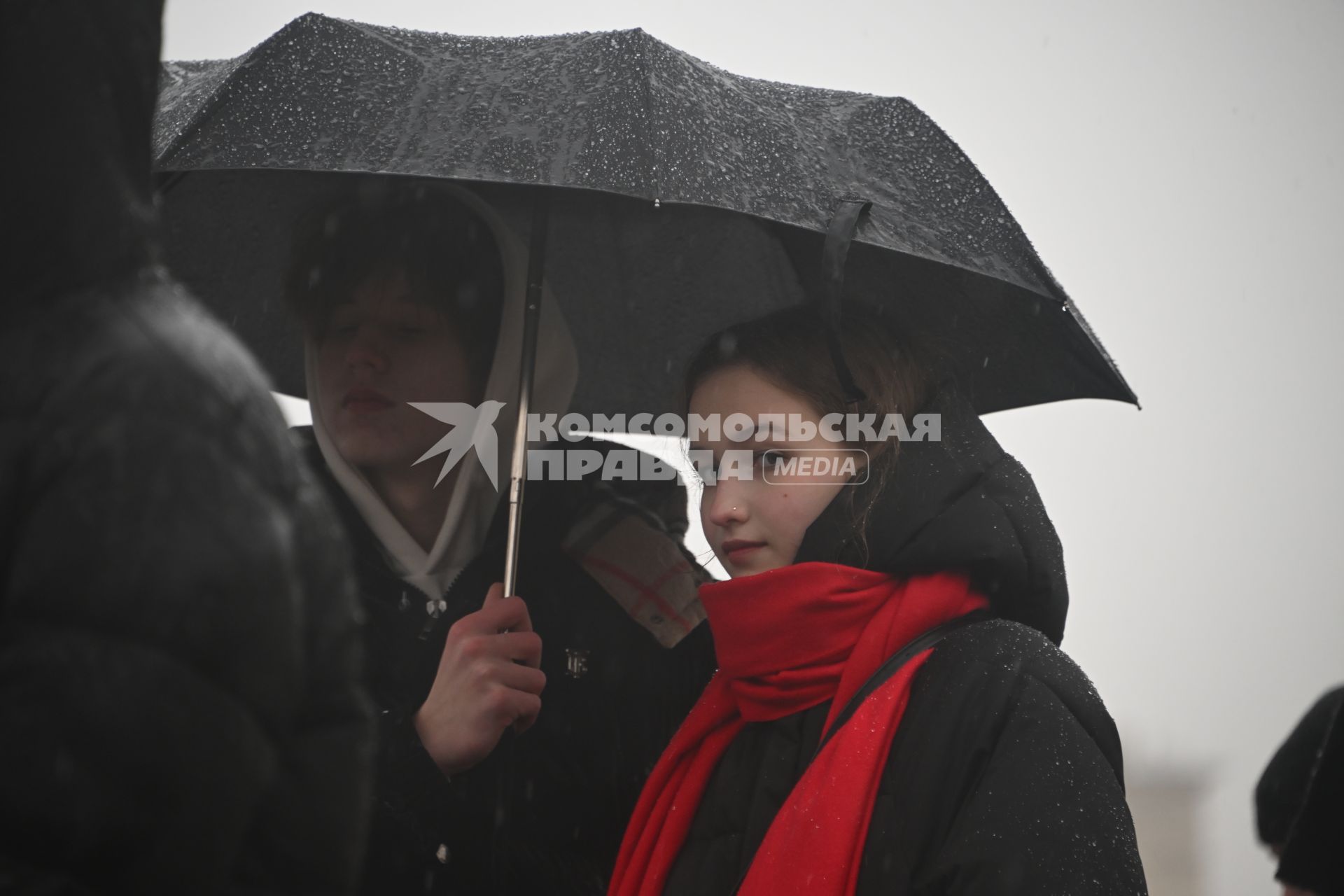 Первый снег в Москве