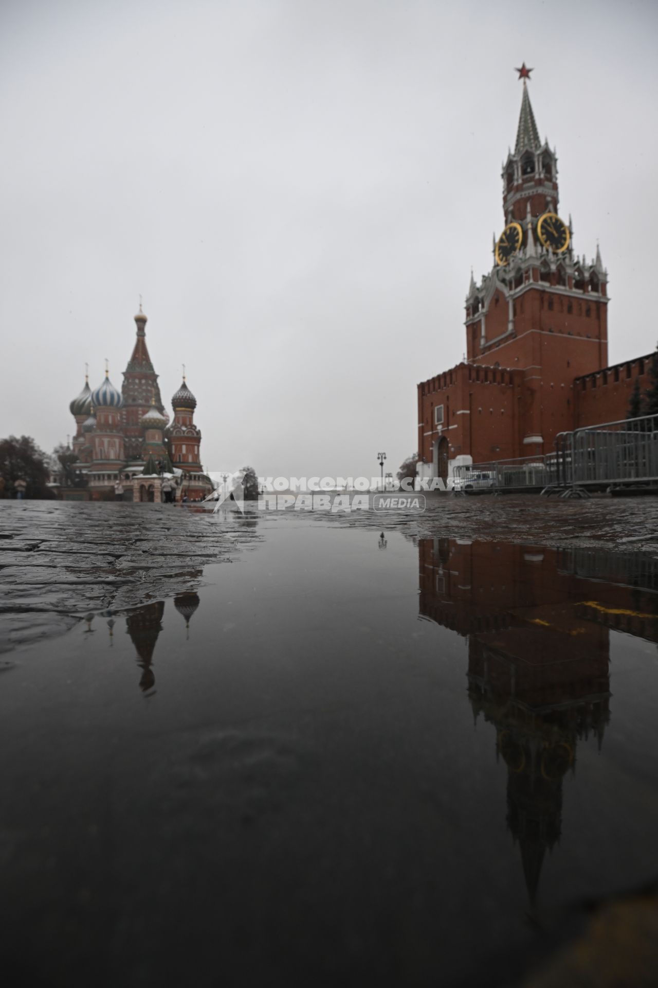 Первый снег в Москве