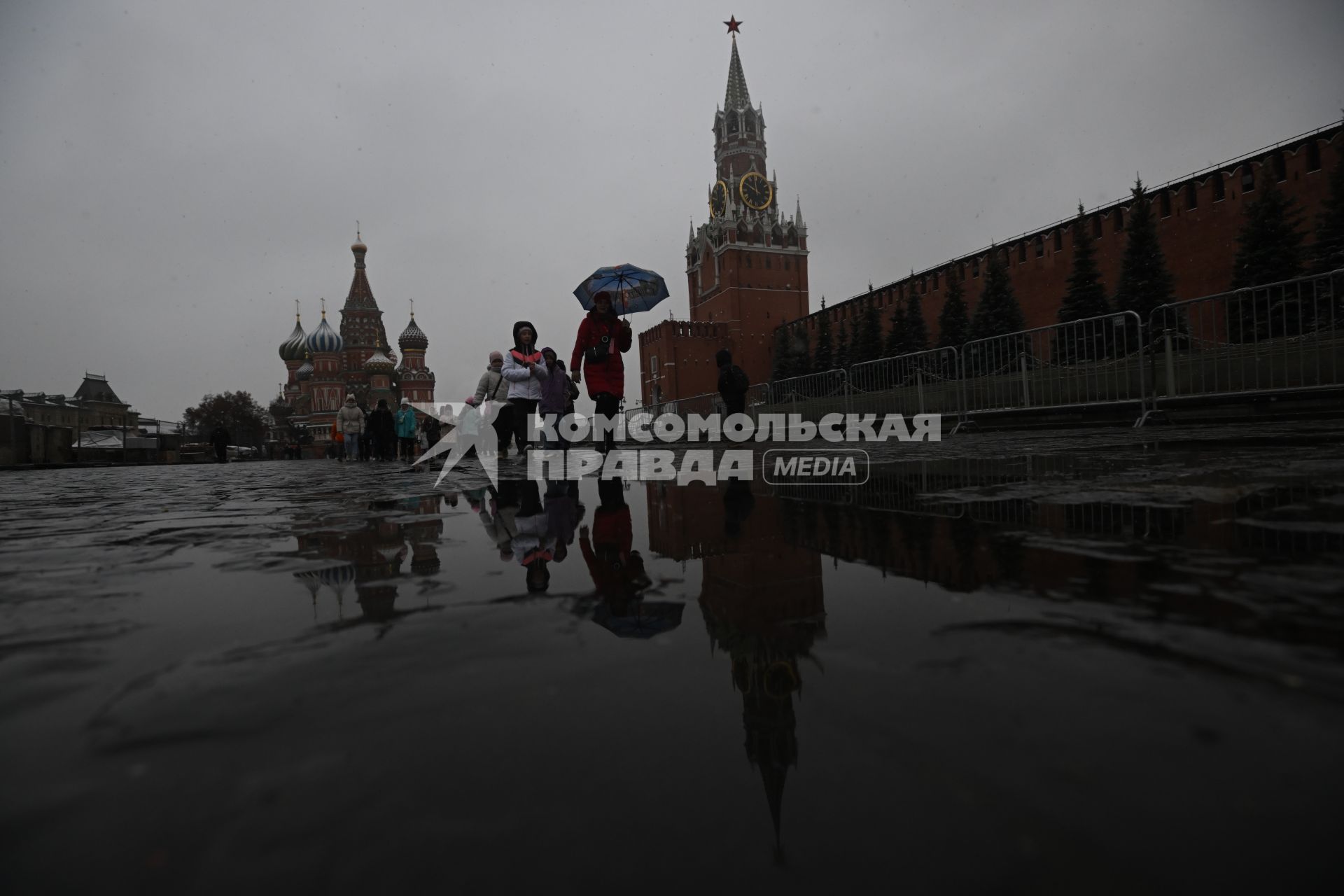 Первый снег в Москве