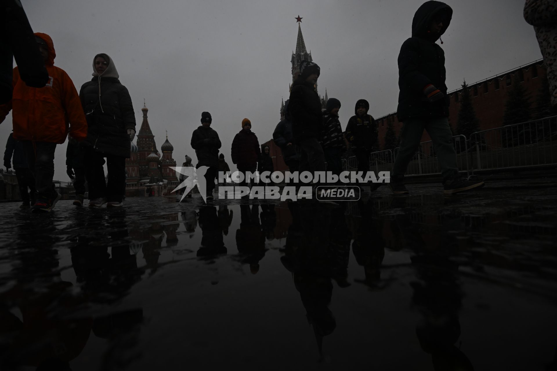 Первый снег в Москве