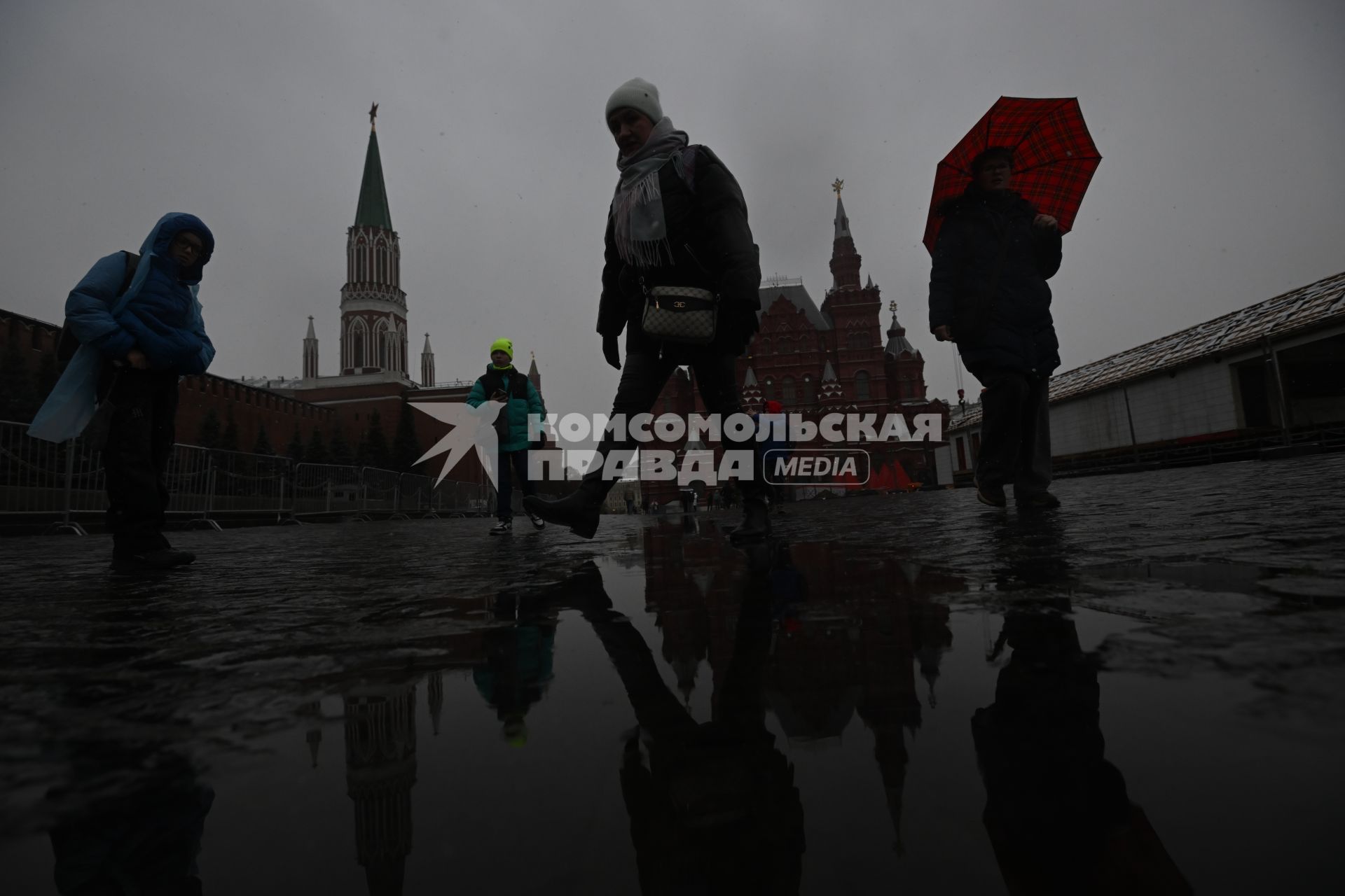 Первый снег в Москве