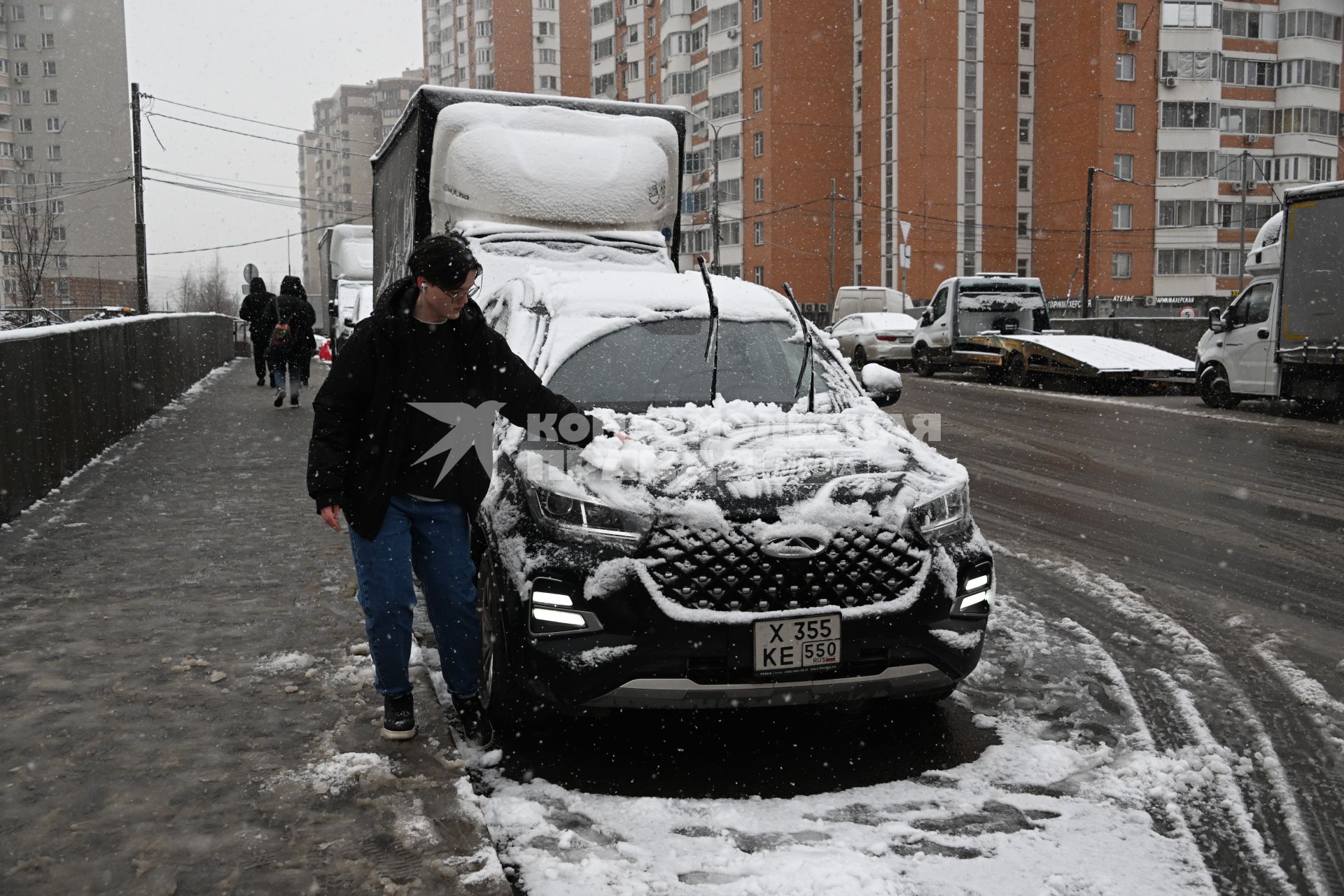 Первый снег в Москве