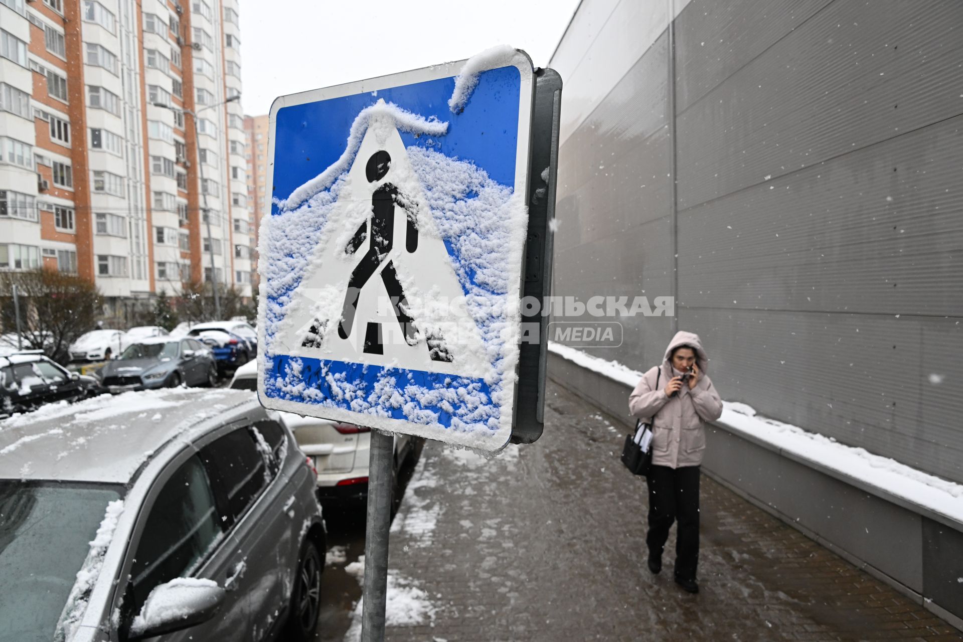Первый снег в Москве