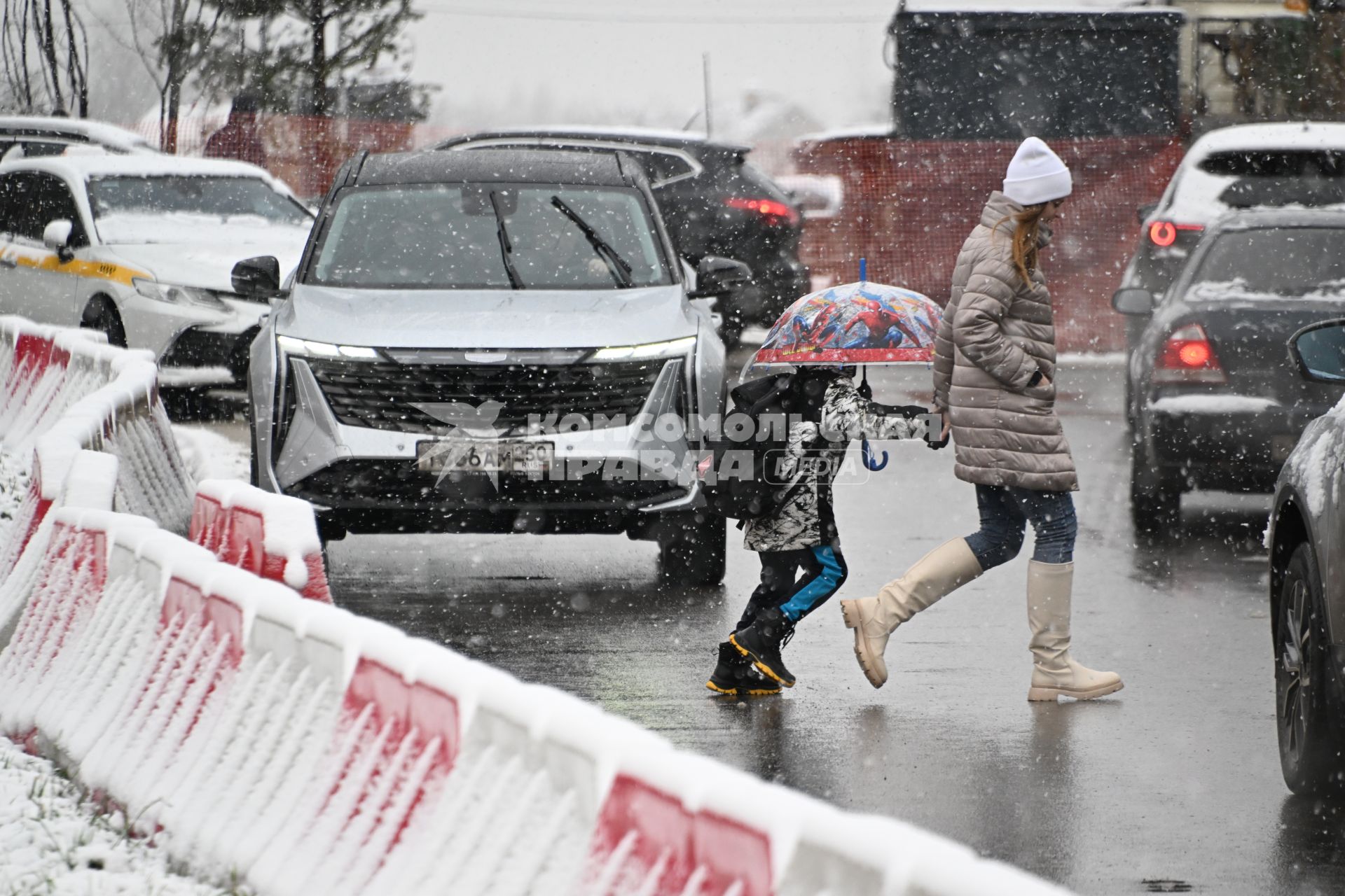 Первый снег в Москве