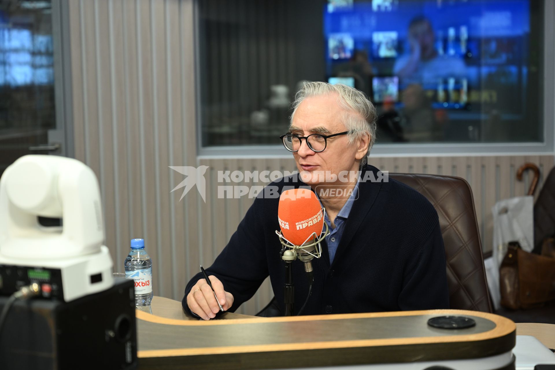 Сергей Сидоров на радиостанции Комсомольская правда\"