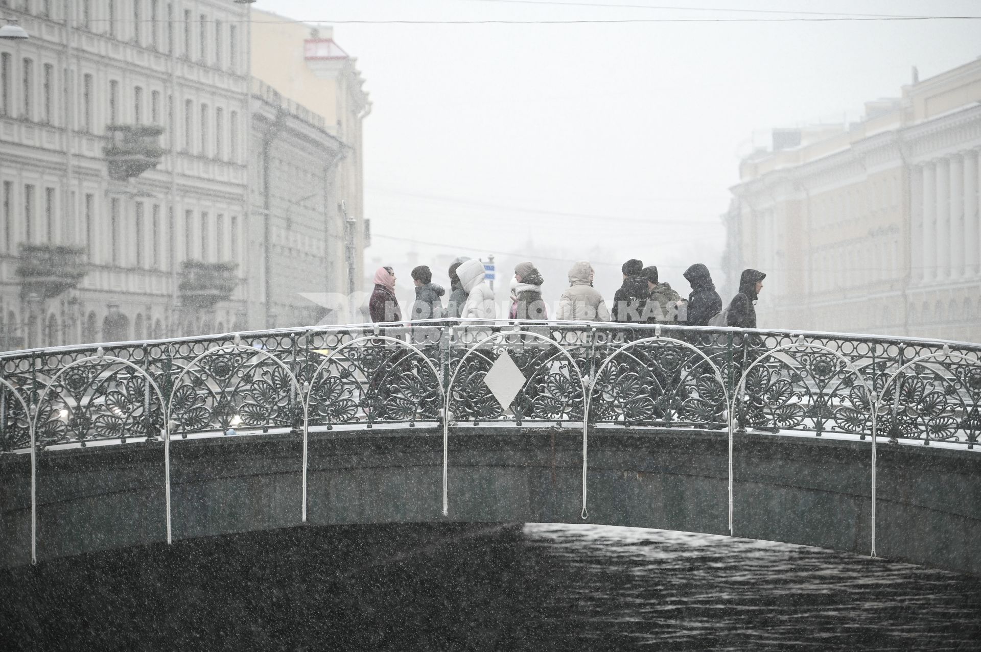 Снегопад в Санкт-Петербурге