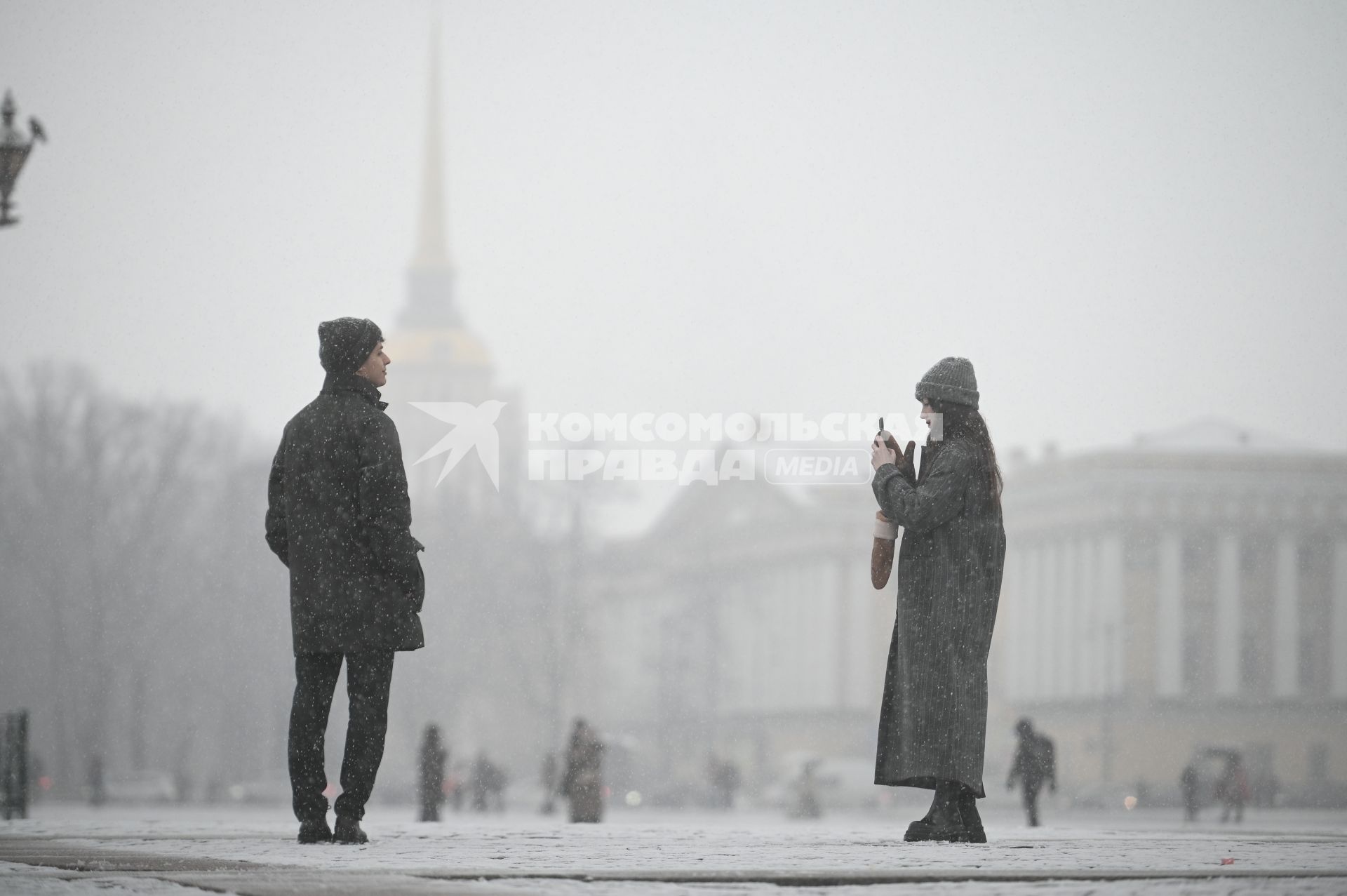 Снегопад в Санкт-Петербурге