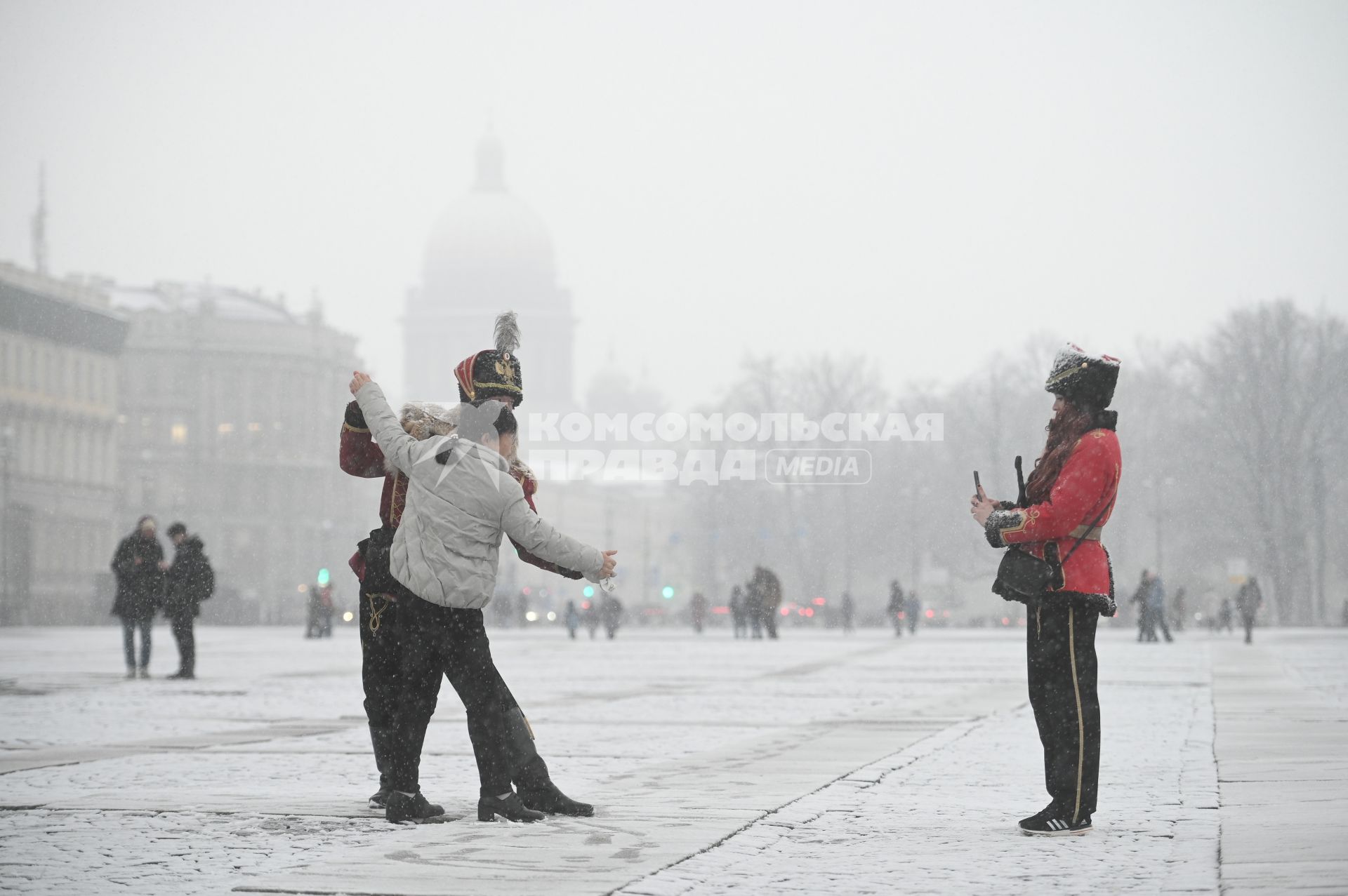 Снегопад в Санкт-Петербурге