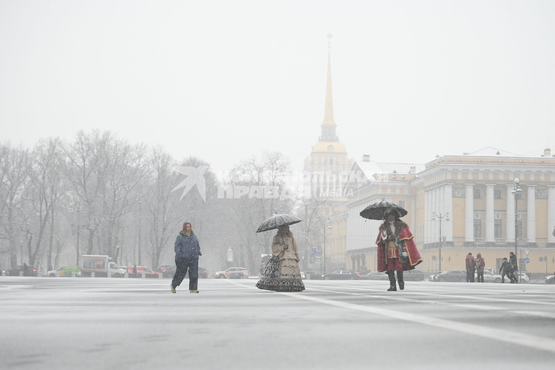 Снегопад в Санкт-Петербурге