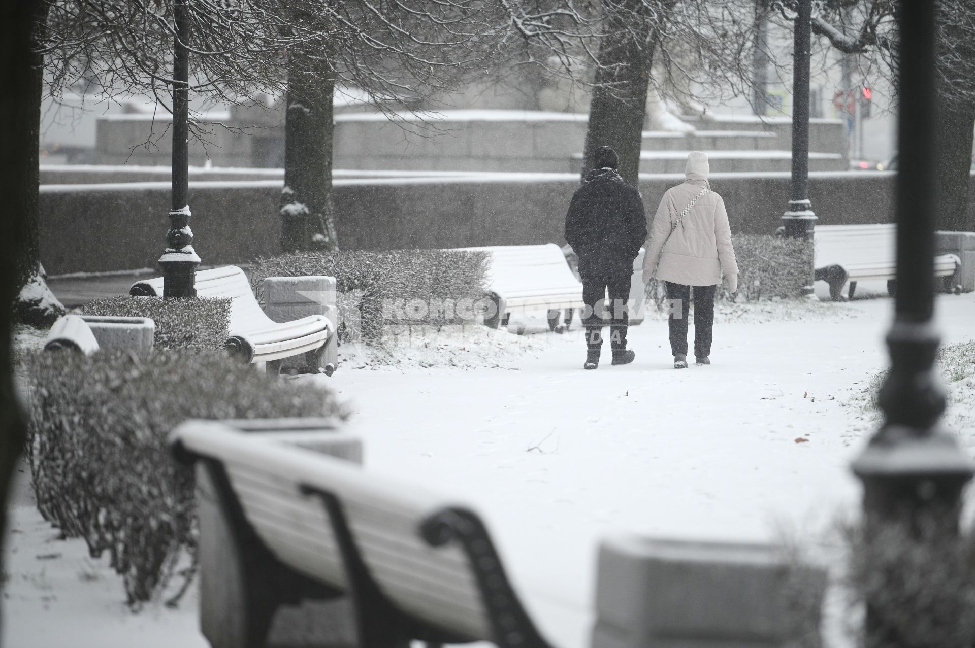 Снегопад в Санкт-Петербурге