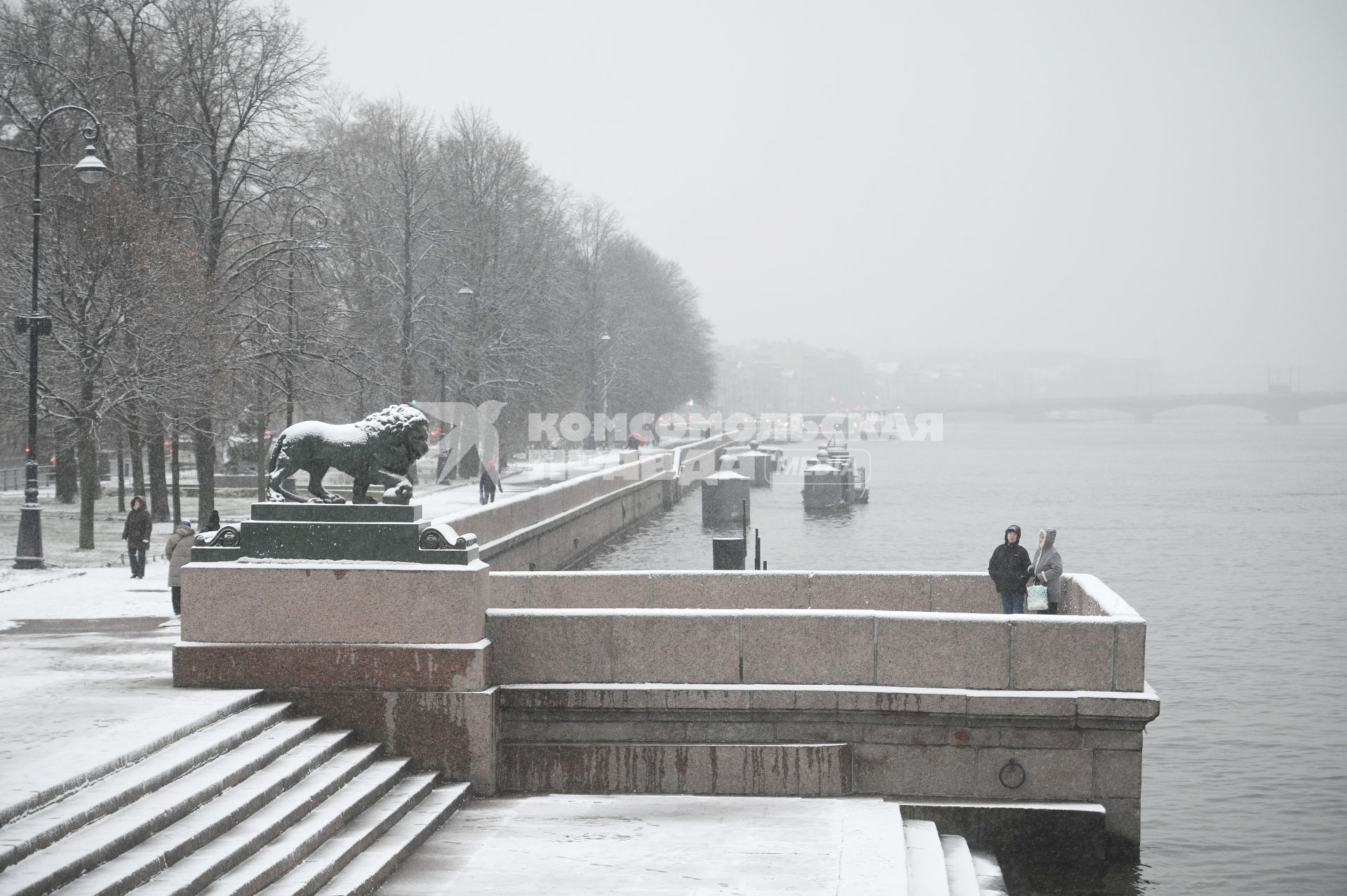 Снегопад в Санкт-Петербурге