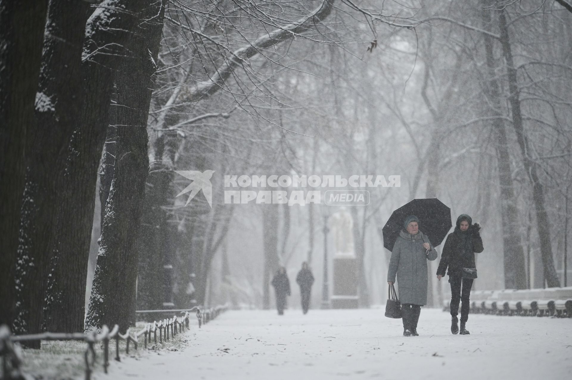 Снегопад в Санкт-Петербурге
