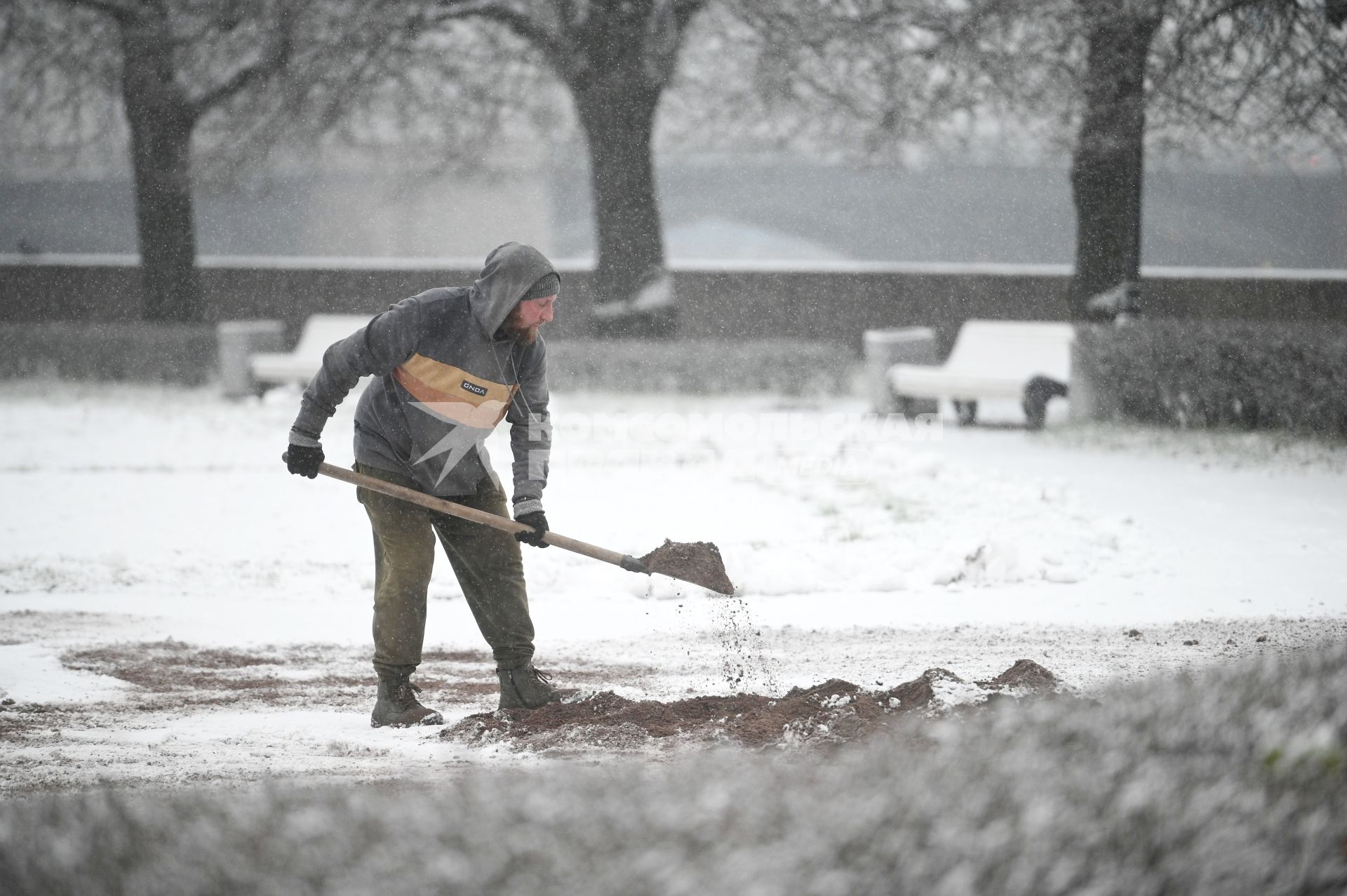 Снегопад в Санкт-Петербурге