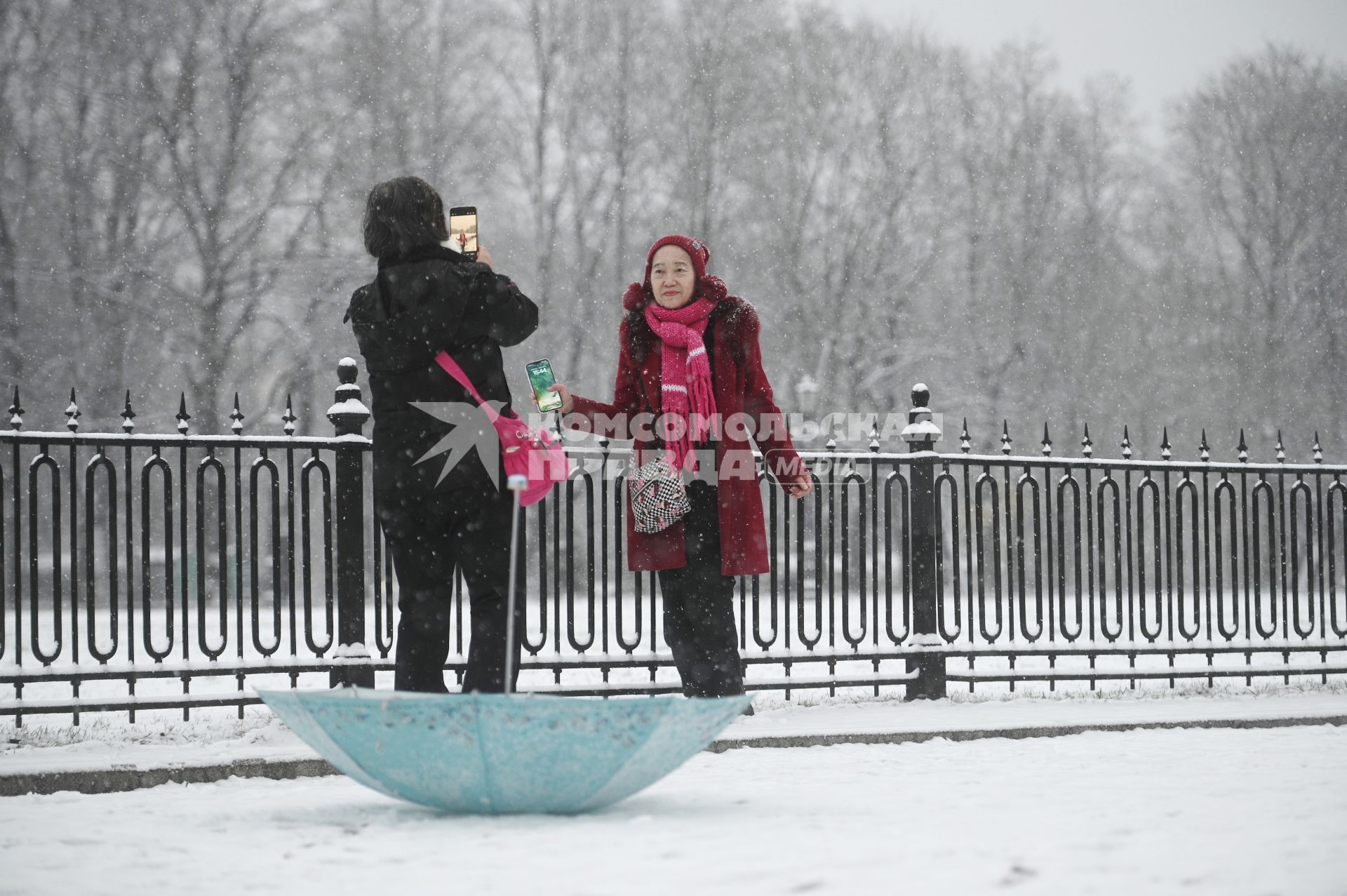 Снегопад в Санкт-Петербурге