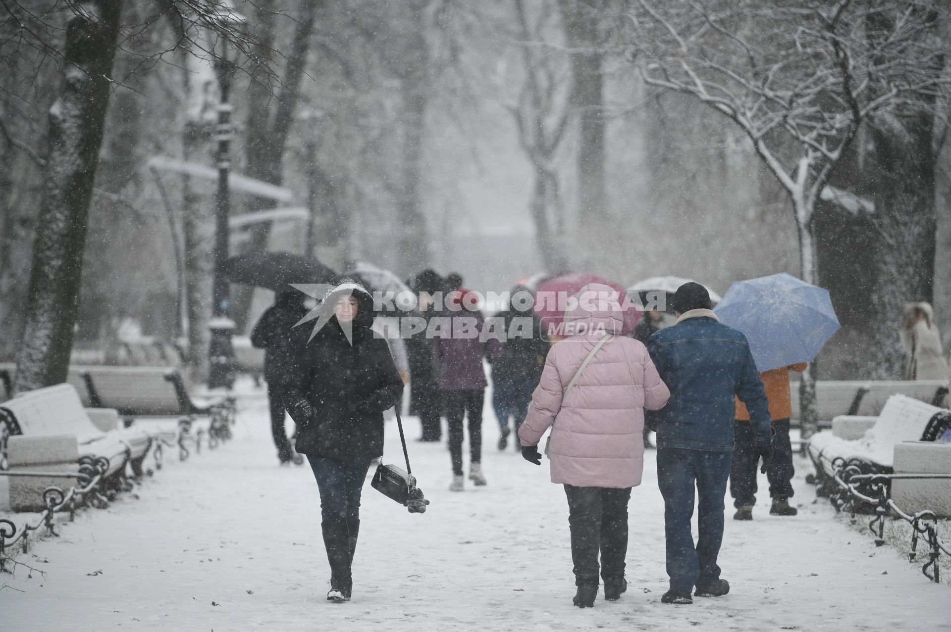 Снегопад в Санкт-Петербурге