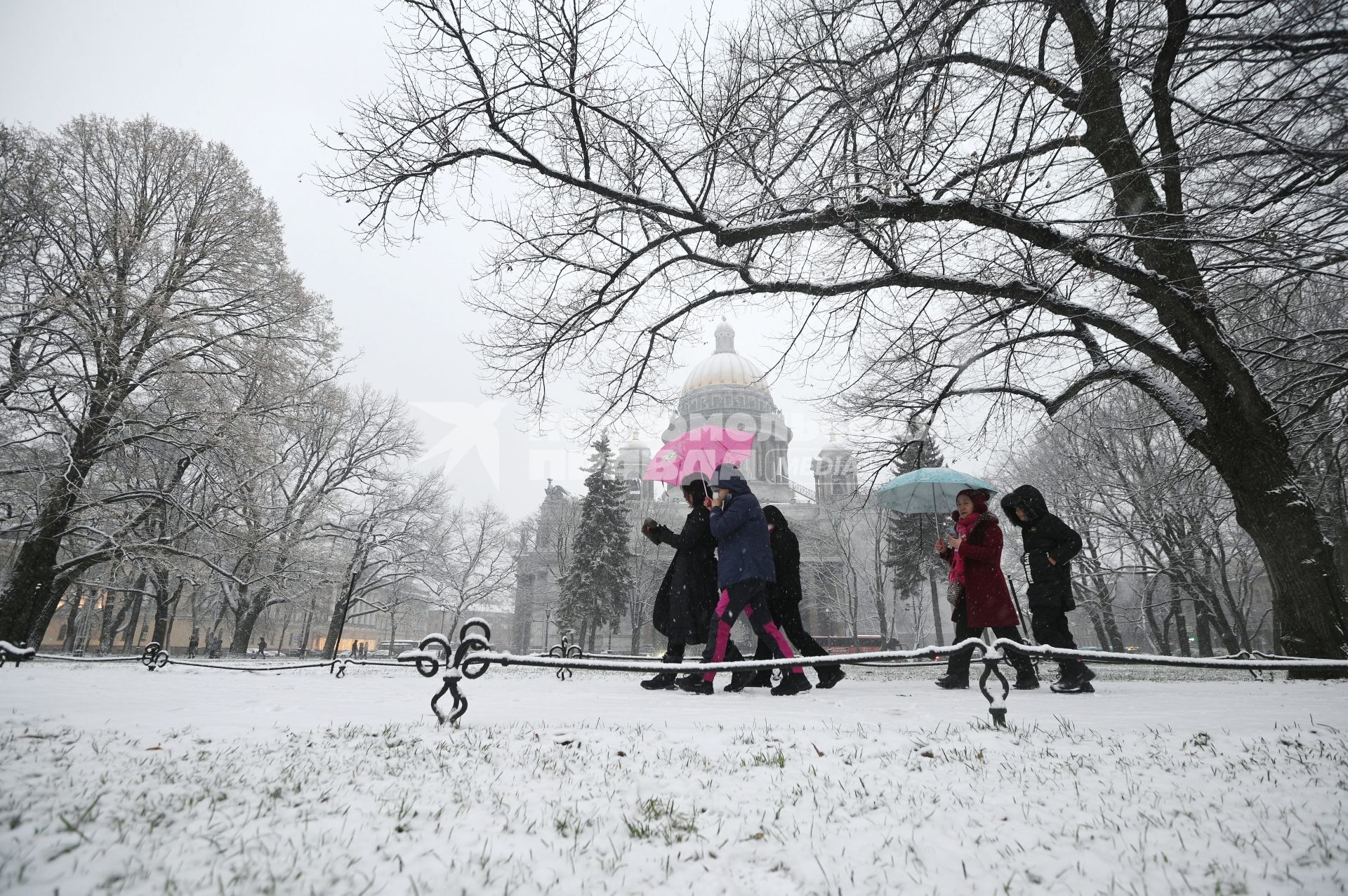 Снегопад в Санкт-Петербурге