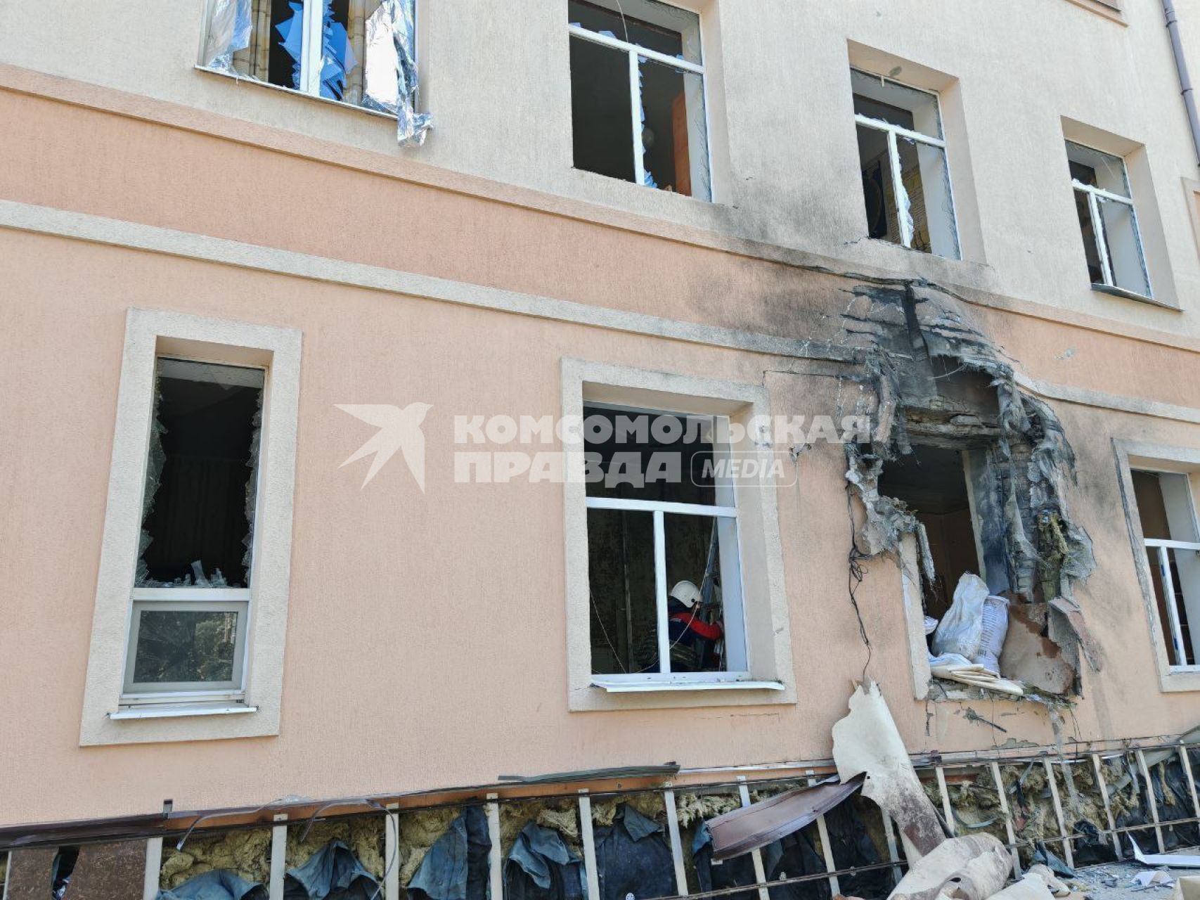 Последствия обстрела Донецка