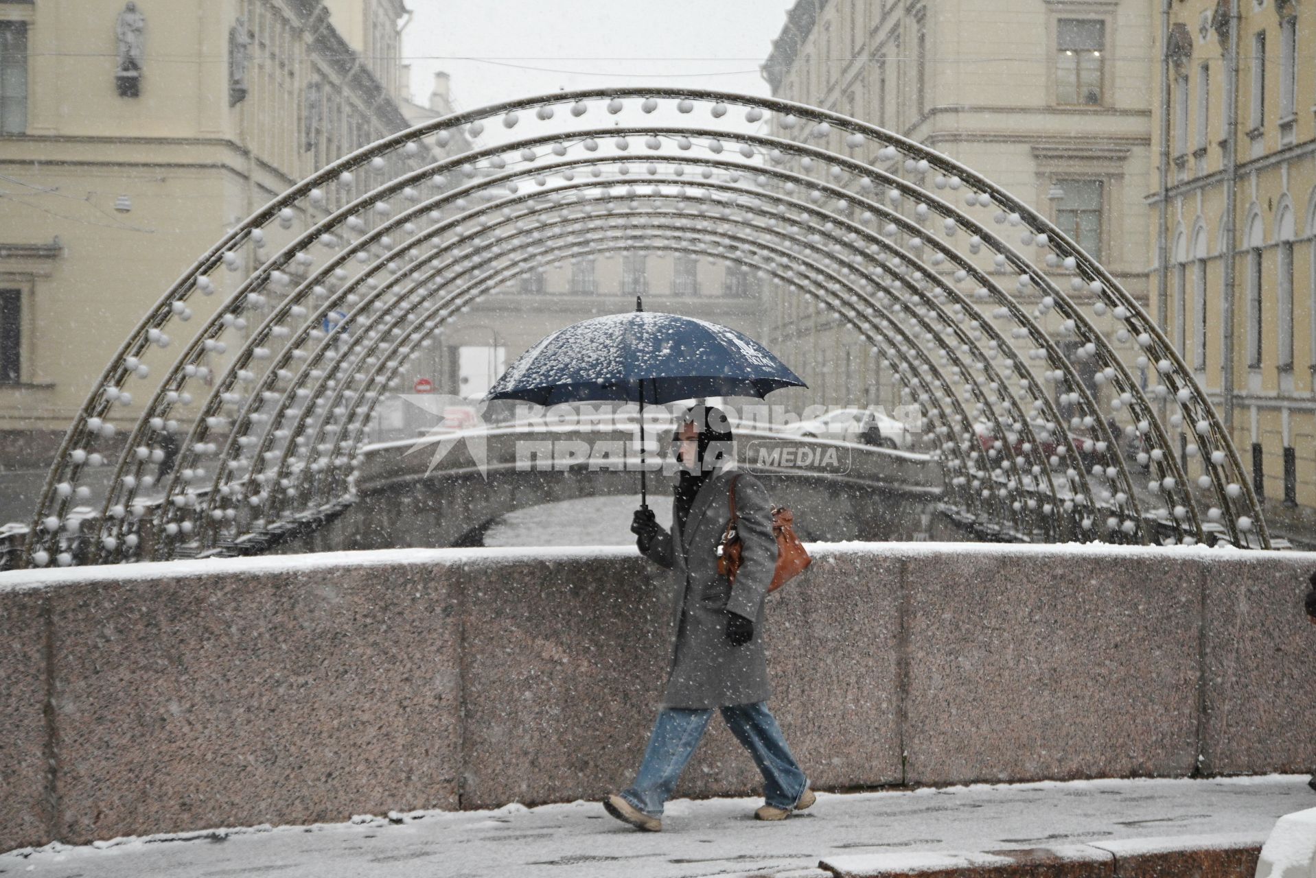 Снегопад в Санкт-Петербурге
