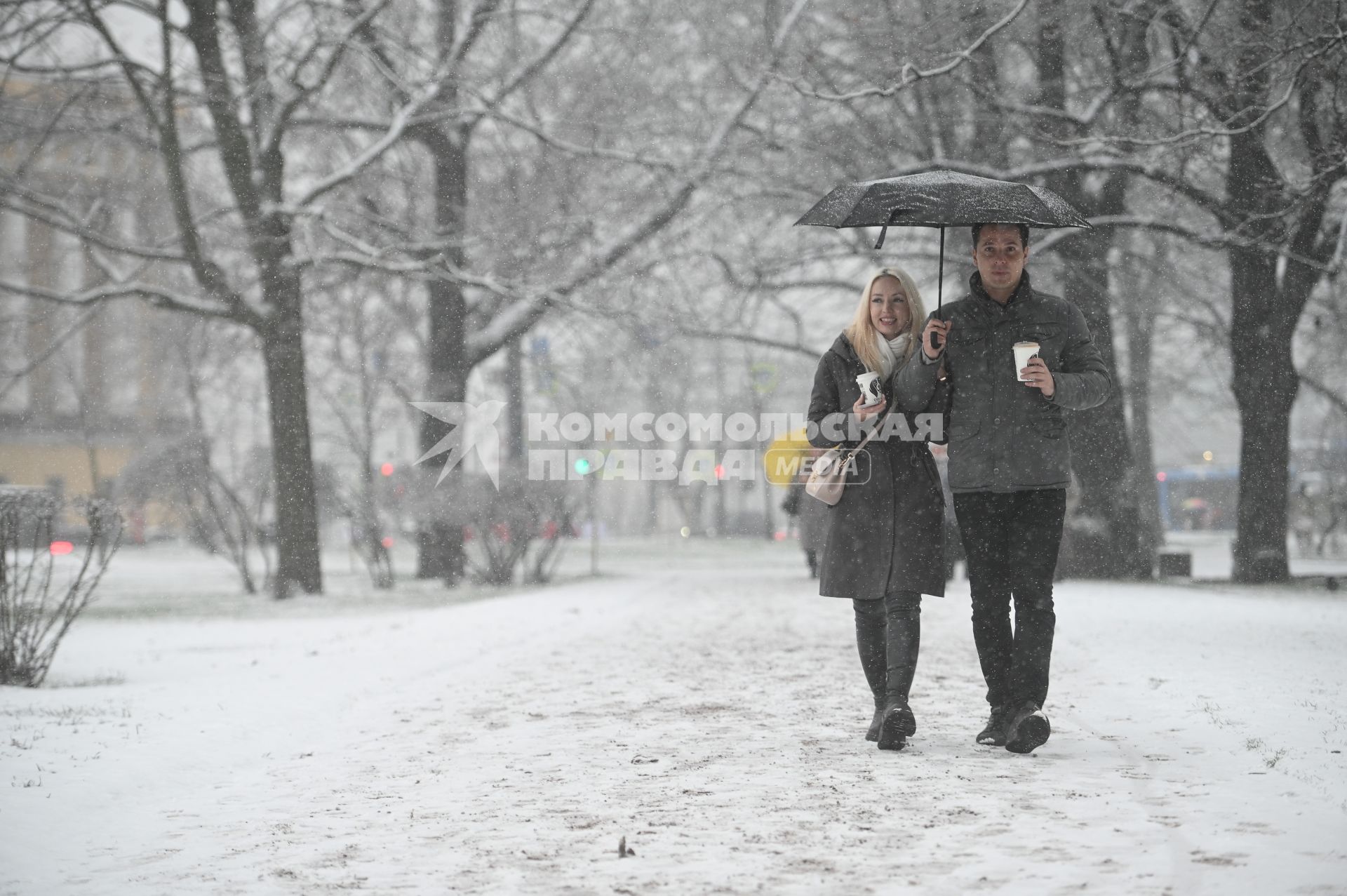 Снегопад в Санкт-Петербурге