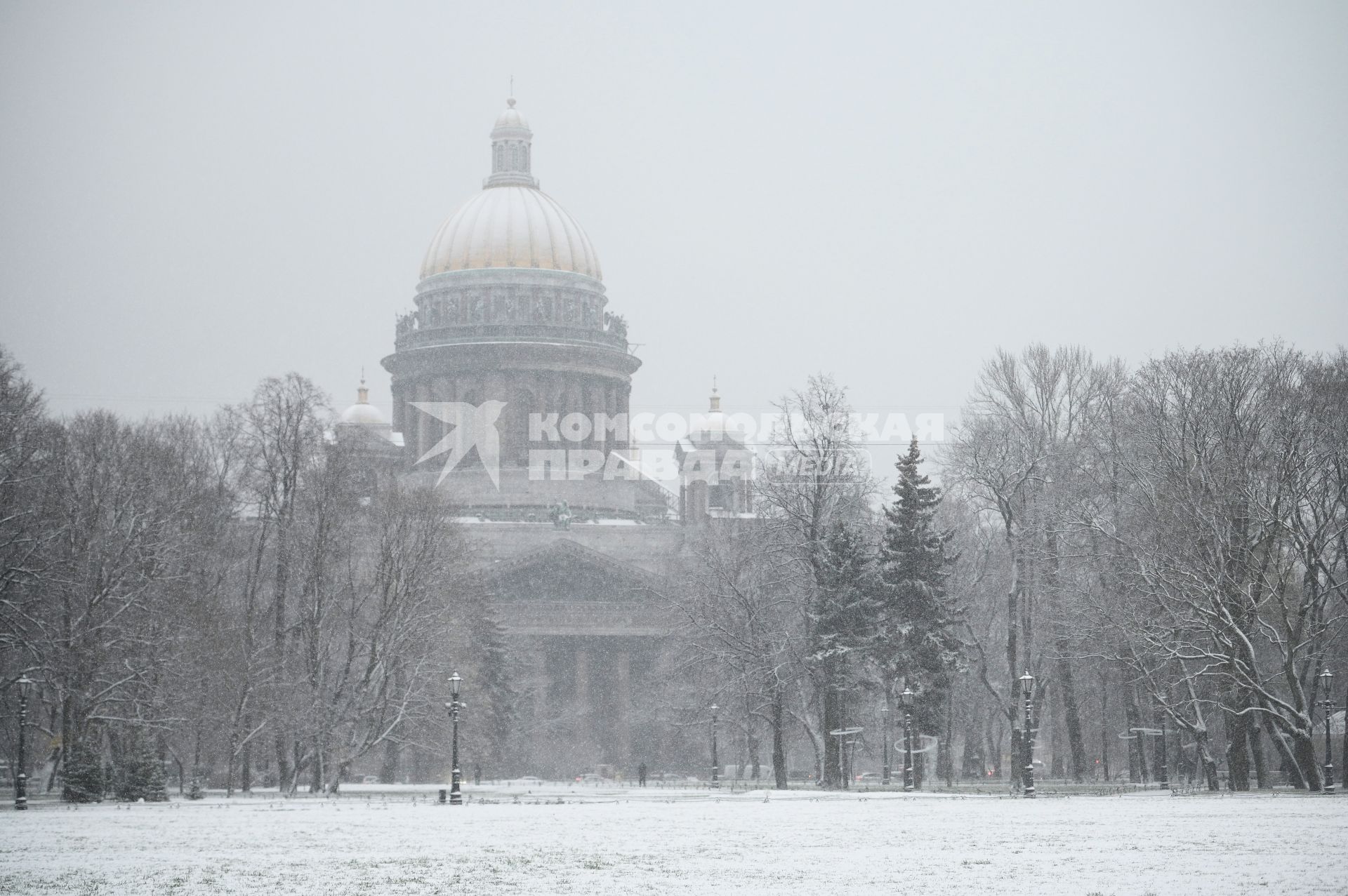 Снегопад в Санкт-Петербурге