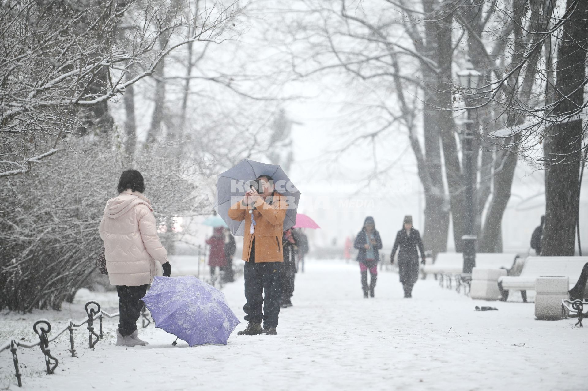Снегопад в Санкт-Петербурге