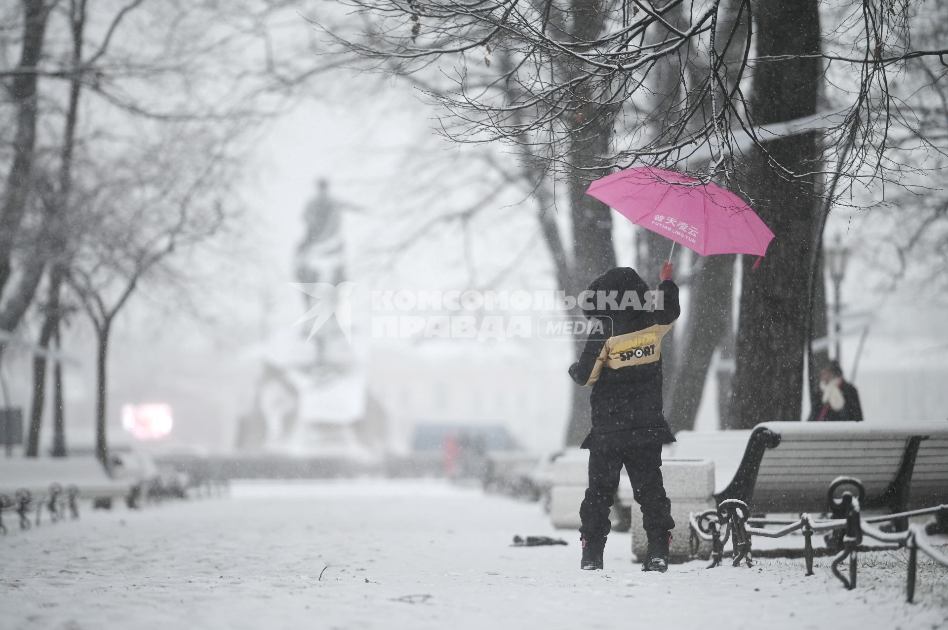Снегопад в Санкт-Петербурге