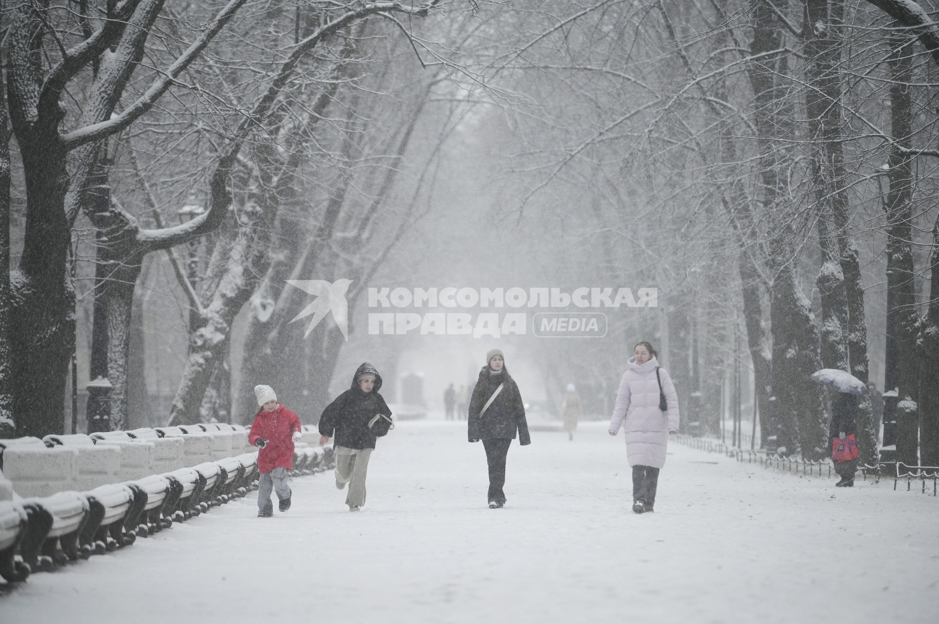Снегопад в Санкт-Петербурге